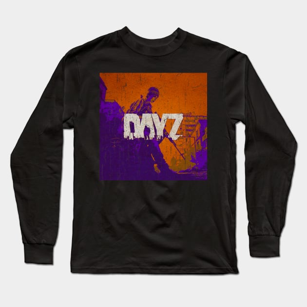 DAYZ ORANGE VIOLET TONE Long Sleeve T-Shirt by G-THE BOX